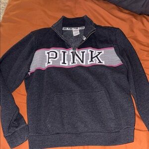 PINK Victoria's Secret Half Zip-Up Sweater
